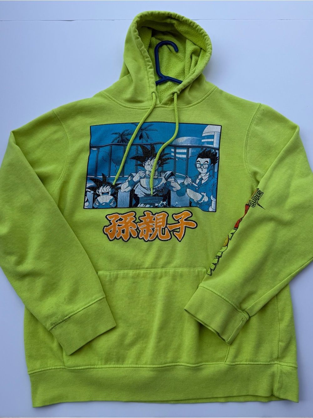 Neon Green Dragon Ball Z Pullover Hoodie - Picture 2 of 5